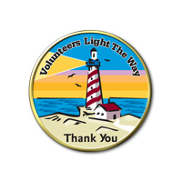 Volunteers Light The Way Lapel Pin